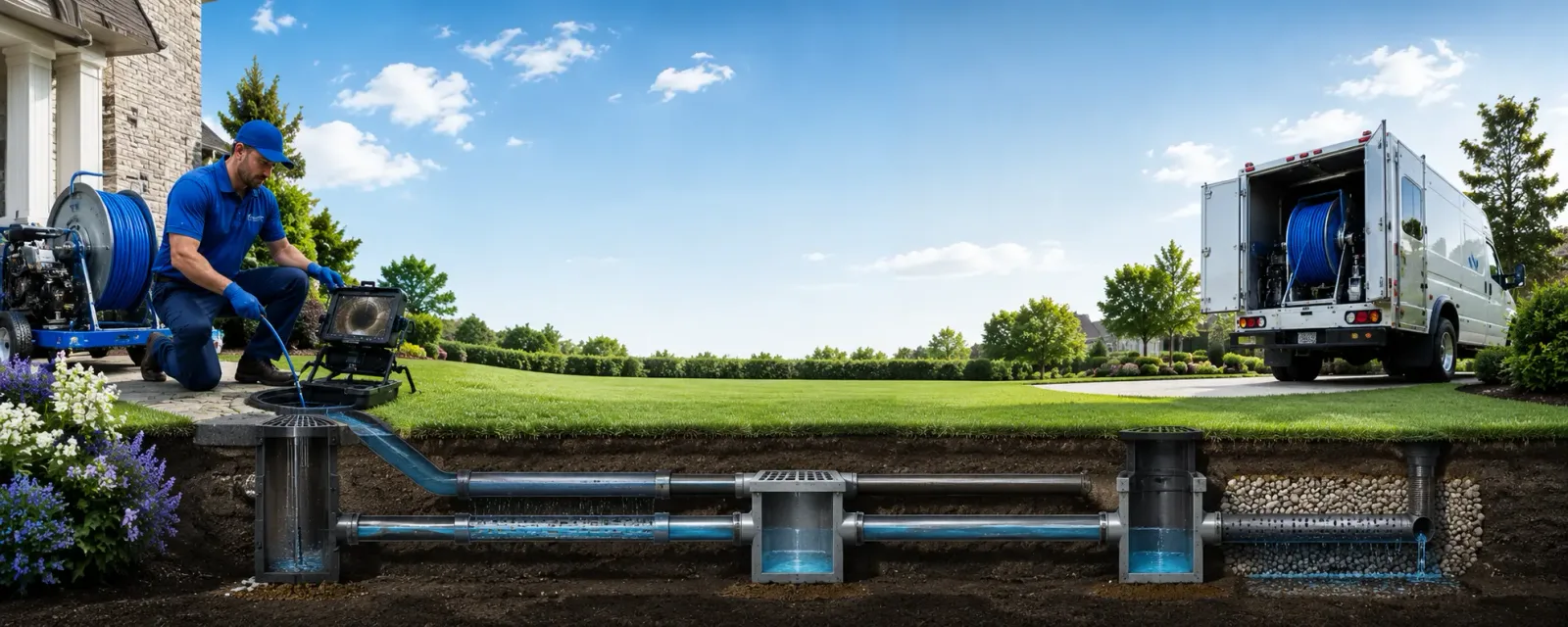 Outdoor drain cleaning information for Lahoma, OK